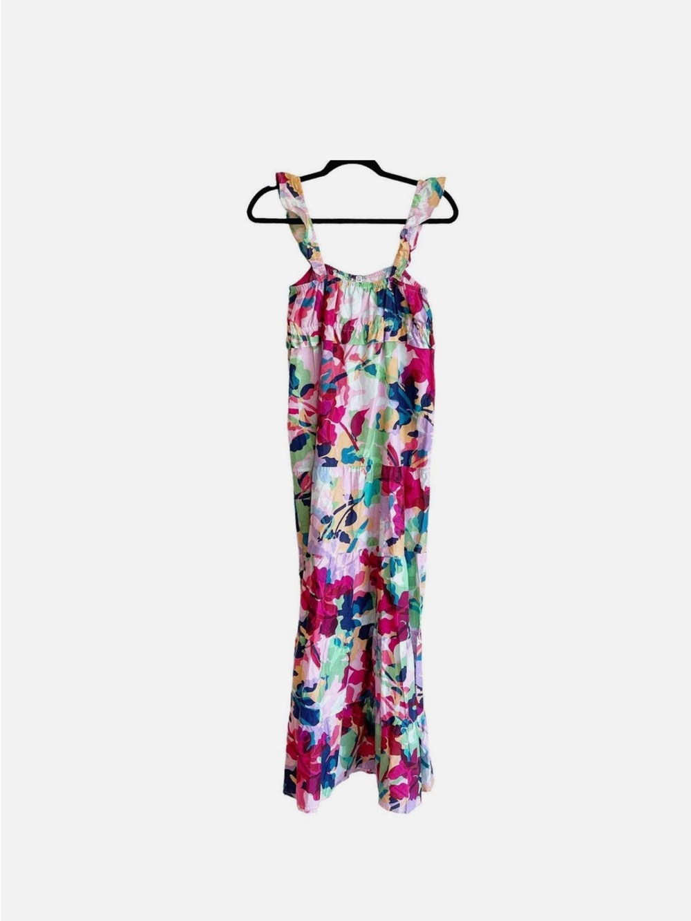 Steve Madden Multicolor Floral Maxi Dress - Pink, Blue, Green